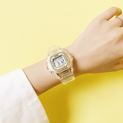 

Unicorn watch female sports electronic watch male waterproof square watch brief Korean version of retro literature&art block w