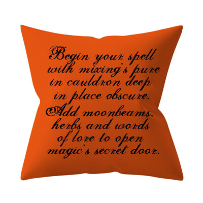 

Happy Halloween Square Pillow Cases Car Sofa Cushion Cover Home Decor