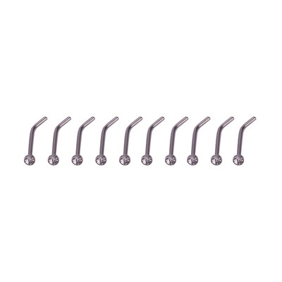 

Steel NailWomens Surgical Steel Thin Gemstone Crystal Screw Nose Stud Ring Piercing