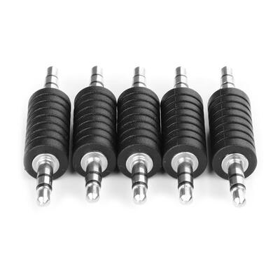 

5pcs 35mm Stereo Male Plug to Male Plug Audio Adapter Coupler Connector
