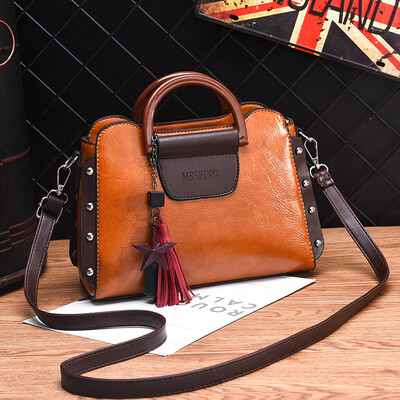 

Womens fashion chic retro European&American atmosphere portable bag Joker shoulder bag slung bag