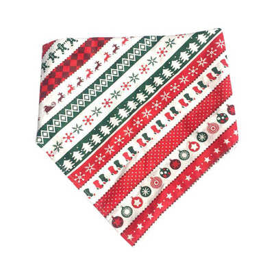 

Dog Puppy Cat Bandana Christmas Collar Scarf Hat Pet Triangular Scarf With Elk Patten Bibs For Chihuahua Yorkies