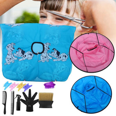 

Greensen Professional Children Hairdressing Kit Silicone Shampoo Brush Hair Clip Hair Cutting Tool
