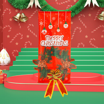 

Siaonvr Merry Christmas Ornament Santa Claus Banner Flag Door Window Hanging Xmas Decor