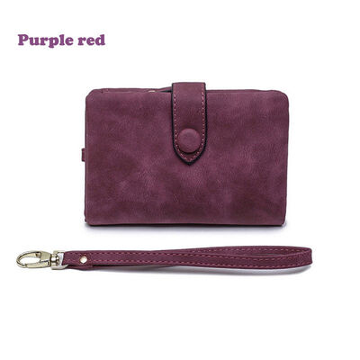 

2019 New Style Hot Fashion Women Short Wallet PU Leather Small Clutch Purse Money Holders Short Solid Wallets
