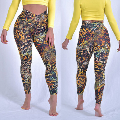 

Tailored Womens Leopard Printed Tight Sports Fitness Running Yoga Pants