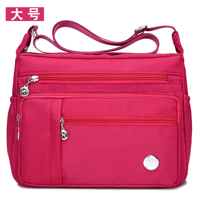 

Nylon Oxford cloth bag inclined backpack leisure shoulder bag canvas satchel female large capacity middle-aged&elderly mother