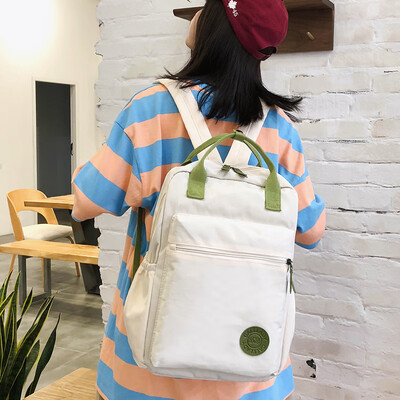 

Travel backpack female shoulder bag tide brand female travel junior high school student bag female Korean high school ins wind gir