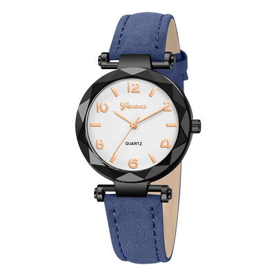 

Hot Sale Women Watches Roman Numerals Dial Ladies Quartz Wristwatch Irregular Casual Leather Strap Fashion Geneva Clock Female 5