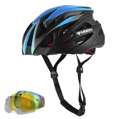 

Bicycle Cycling Adult Helmet with Detachable Magnetic Goggles Lightweight Safety for Hiking Sports Climbing