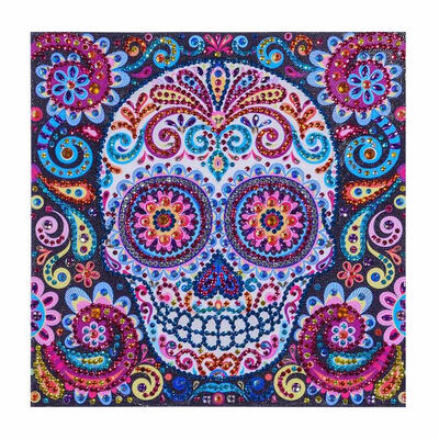 

5D DIY Special Shaped Diamond Painting Novelty Skull Cross Stitch Embroider