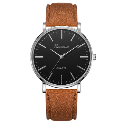 

〖Follure〗Fashion Simple Casual Mens Watch Business Leather With Strap Mens Watch