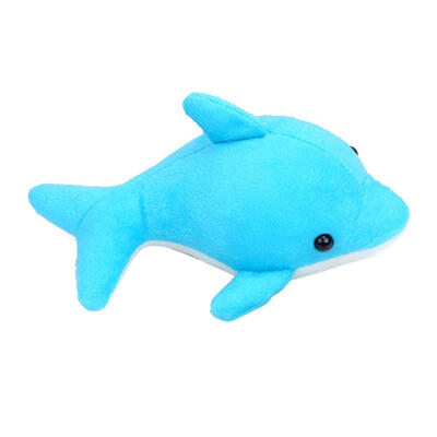 

Cute Cartoon Velvet Dolphin Doll Baby Swimming Water Absorption Bathing Toy