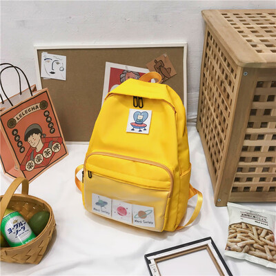 

Schoolbag female Korean Harajuku ulzzang high school students junior high school ins wind bf backpack ancient feeling summer backp