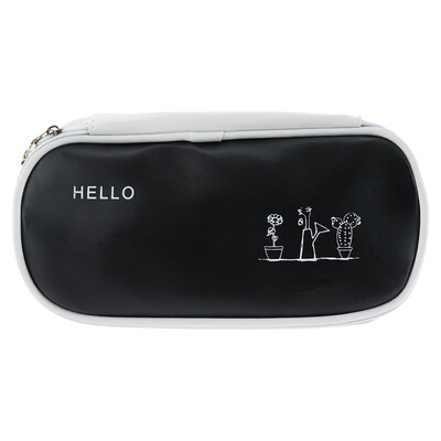 

1Pcs Large Capacity Pen Pencil Case Pen Box Cute School Stationery Cosmetic Bag Stationery Geometry Pencil Bag School Supplies