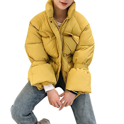 

Toponeto Women Winter Warm Thick Outerwear Hooded Coat Slim Cotton-padded Jacket