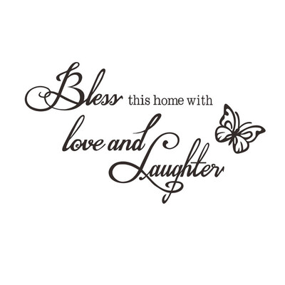

Popular English Proverbs Wall Stickers Carved Bless The Living Room Decorative Wall Decals