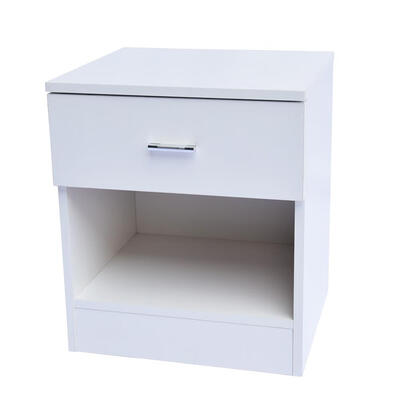 

Bedside Cabinet Night Table Nightstands With Drawer White