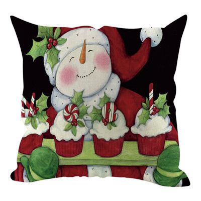 

Tailored Christmas Pillow Cover Pillowcases Decorative Sofa Cushion Cover Home Decoration