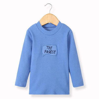 

Winter Long Sleeve Cute Letters Boys Pullover Tops Kids Bottoming Sweater