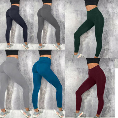 

Women Sport Pants High Waist Yoga Fitness Leggings Running Gym Scrunch Trousers