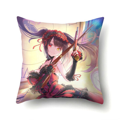 

Japanese Anime Date A Live Throw Pillowcase Decorative Pillow Case Cushion Cover with Double-Sided Pattern