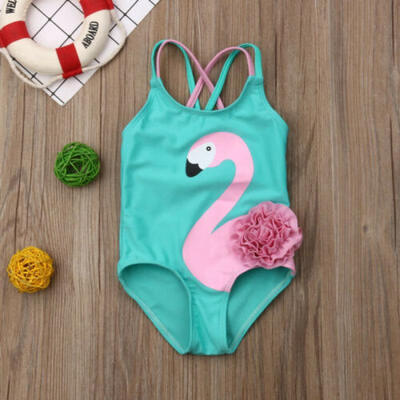 

Infant Kids Baby Girls Flamingo Bikini Set Swimwear Swimsuit Beachwear Bathing