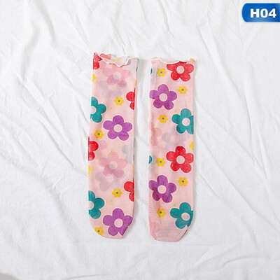 

Mesh Transparent Ultra-thin Pile Socks Long Socks Female Summer Cute Socks