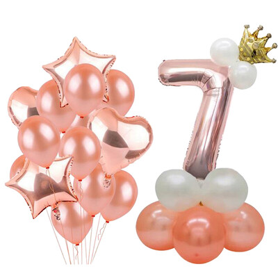 

Qinglan Digital Balloons Birthday Childrens Holiday Party Marriage Proposal Expression Company Anniversary Celebration Number 7 Set