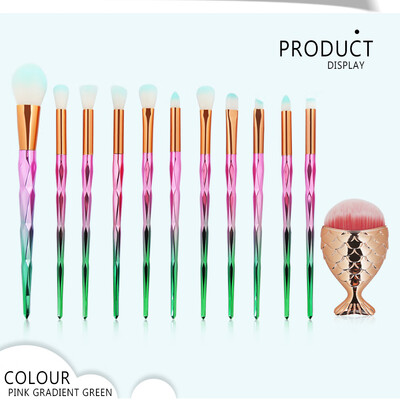 

Gobestart 12Pc Makeup Brushes Set Powder Foundation Eyeshadow Eyeliner Lip Cosmetic Brush