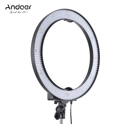 

Andoer LA-650D 5500K 36W Ring Digital Photographic Studio Light with 600 LED Lights Stepless Adjustment W Color Filters&Bag f