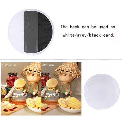 

Multifunctional 12in31cm Mini Portable Round On-camera Flash Speedlite Diffuser Softbox with WhiteGreyBlack Color for Canon Nik