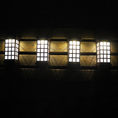 

Gobestart LED Solar Power PIR Motion Sensor Wall Light Outdoor Garden Waterproof Lamp