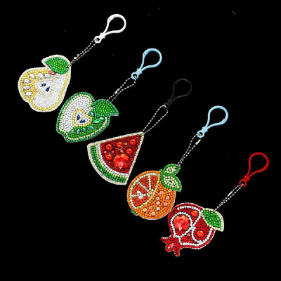 

Diamond Painting Keychain Pendant Special Shaped Fruit for DIY Art Craft