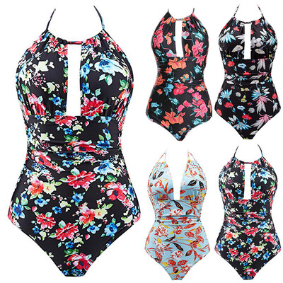 

Roseonmyhand Womens One Piece Swimwear Backless Tummy Control Monokini Swimsuits