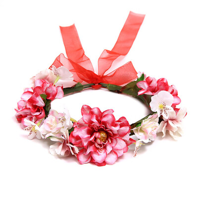 

〖Follure〗Handmade Flower Garland Halo For Wedding Flower Wreath Decorations