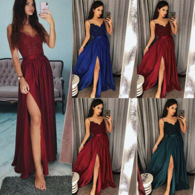 

Women High Waist Gypsy Long Swing Skater Skirt Party Casual Midi Dress Plus Size