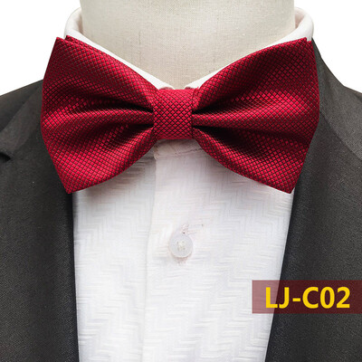 

Source off-the-shelf polyester material plaid plain mens bow tie wedding bow tie