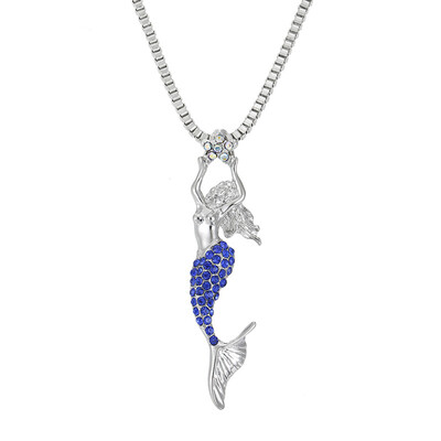 

New Fashion Mermaid Necklace Fashion New Sweater Pendant Neckalce Design Jewelry For Women Chain Neckgift