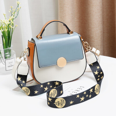 

Shangxin small bag lady fashion net red texture foreign style small bag oblique Bag collision color single shoulder buckle