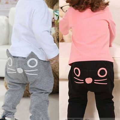 

Newborn Infant Winter Autumn Cute Cat Kitten Baby Boys Girls Trousers Harem Pants Bottoms Clothes