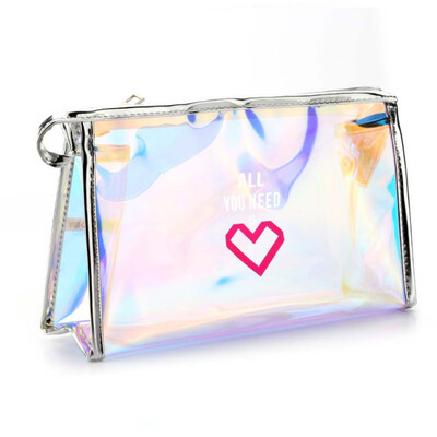 

Tailored Fashion Women Waterproof Letter Zipper Handbags Cosmetic Bag Makeup Pouch Purses
