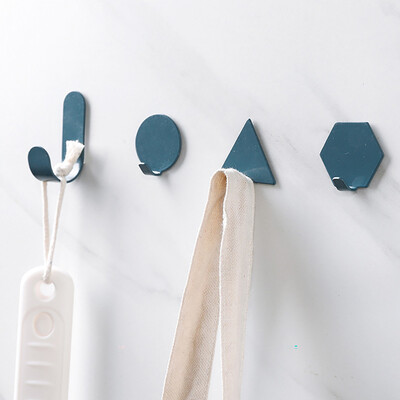 

Gobestart Wall Punch-free Bathroom Seamless Hook Hook Geometry Hook
