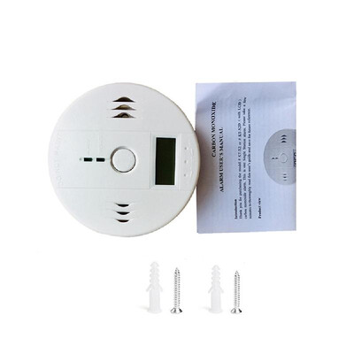 

LCD Carbon Monoxide Detector CO Gas CO Carbon Monoxide Detector High Sensitivity Detector Smoke Alarm Poisoning Smoke Fire Securit