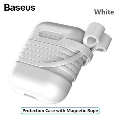 

Baseus Wireless Earphone Protect Case with Anti Lost Magnetic Rope Airpods Air Pod Case Accessories
