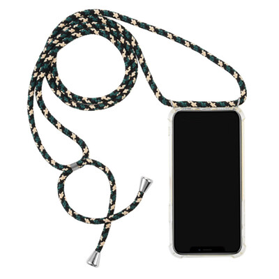 

Mobile Phone Case For Huawei P30 Pro With Rope TPU Transparent Four Corners Shatter-resistant Anti-Drop Personality