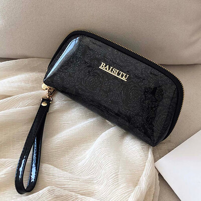 

Tailored Womens Fashion Clutch Large Capacity Wallet Tote Zipper Wristband Bag