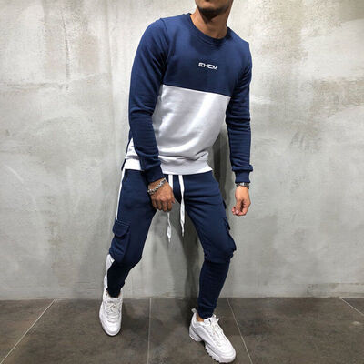 

Mens Tracksuit Top Bottom Sport Jogging Sweat Suit Trousers PantsHoodie Coat