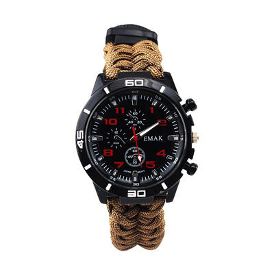 

Outdoor Multi-functional Survival Watch Hand-woven Umbrella Rope Watches