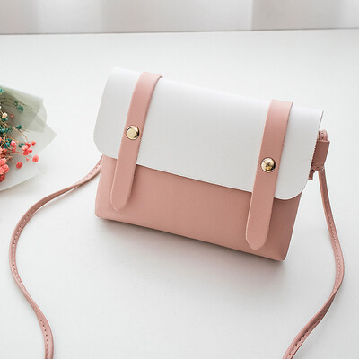 

Tailored Fashion Womens Contrast Color Buckle Chain Shoulder Bag Messenger Bag